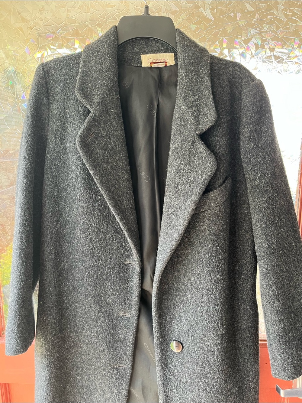 Wool Blend Cassidy size 10 Women's long Overcoat - Dark Gray